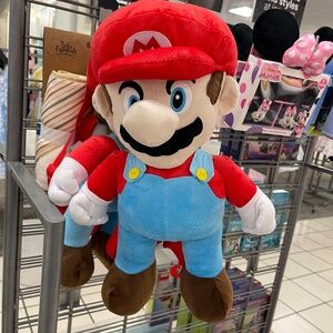 Super Mario Bros Backpack BioWorld Nintendo Plush Travel Classic Video Game NEW